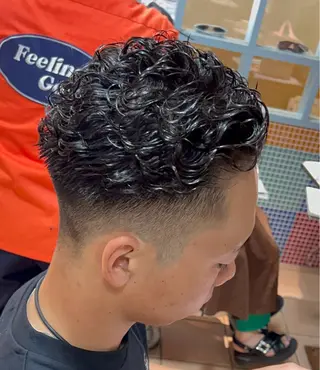 ショート パーマ メンズ 朝5分でキマる 村上陸のヘアスタイル
