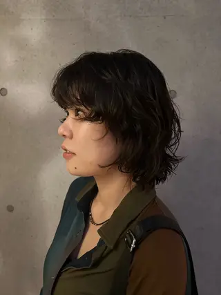 ショート パーマ 似合わせカット /パーマ岡本淳平のヘアスタイル