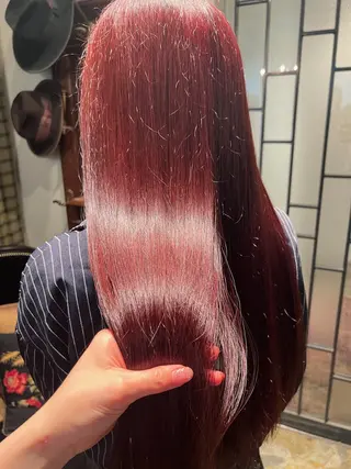 カラー 韓国風アイブロウ Waxまなみのヘアスタイル