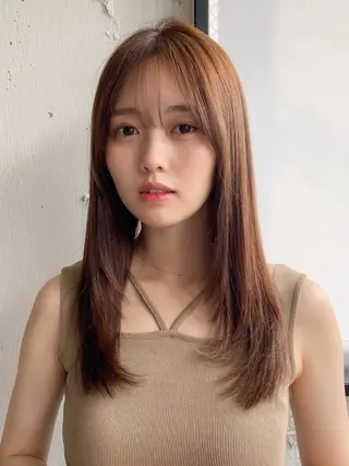 セミロング カラー レイヤー×髪質改善✨ 渋谷/佐藤侑哉のヘアスタイル