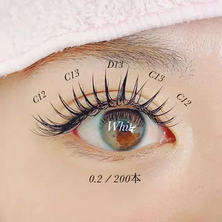 マツエク・マツパ White/マツエク /まつパ/耳つぼのマツエク・マツパデザイン