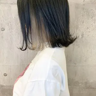 ミディアム カラー ﾊｲﾄｰﾝ/ｼｮｰﾄ 村上淳乃🐥のヘアスタイル