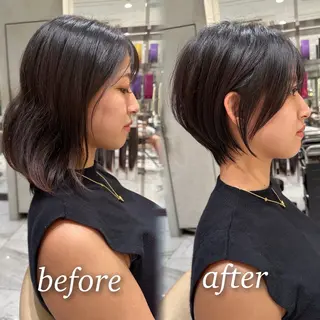 ショート Lond bla-maのヘアスタイル