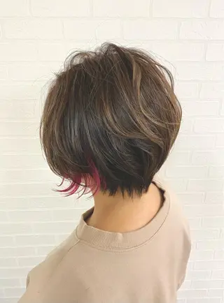 ショート カラー 🎁無料カットカラー 📷撮影モデル募集✨のヘアスタイル