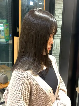 ミディアム カラー 艶カラー/暖色カラー /透明感/ryutoのヘアスタイル