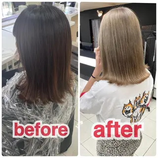 ミディアム カラー ハイトーンエクステ 🎩カズキ🎩のヘアスタイル