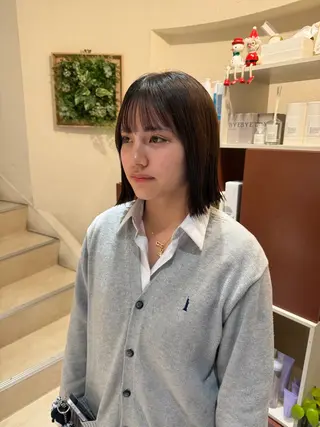 ミディアム 吉川沙知 /ナチュラルカラーのヘアスタイル