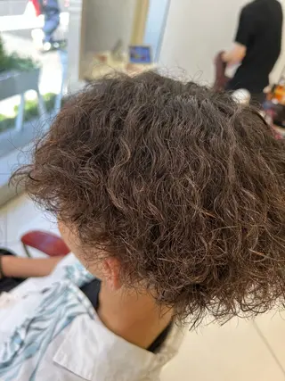 ショート パーマ メンズ 🍀富久 永梨🧸のヘアスタイル