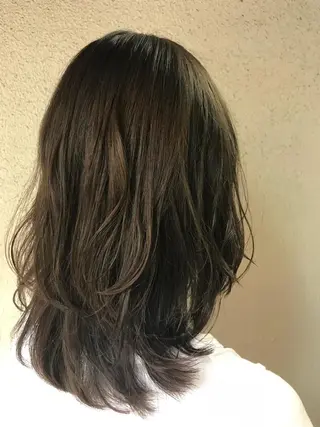 ミディアム カラー 清水 ちひろ ✄トップスタイリストのヘアスタイル