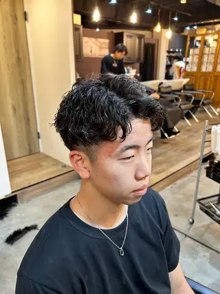 ショート パーマ メンズ スパイキー/ツイスパ /メンズパーマ/結希のヘアスタイル