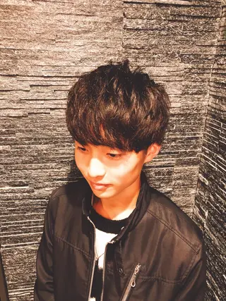 セミロング メンズ ✨メンズカット 無料‼️✨土尾快斗のヘアスタイル