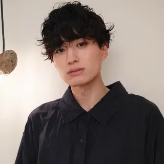 ショート パーマ メンズ メンズハイトーン/栄 /イトウタケルのヘアスタイル