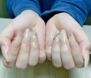 ネイル ki🍒🍒 ki ツルツルネイルのネイルデザイン