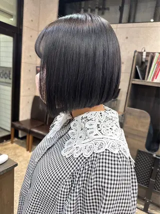 ショート ulu by dot.所属・かがみはやと 髪質改善/縮毛矯正のヘアスタイル