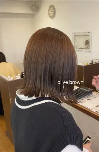 ミディアム カラー ヘアアレンジ Hair muse'e所属・加藤 愛鈴のヘアスタイル