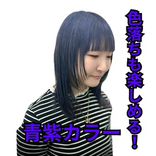 セミロング カラー 🐶ひかる🐶 JILLSTUDIOのヘアスタイル