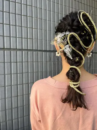 ロング ヘアアレンジ 松永 梨央のヘアスタイル