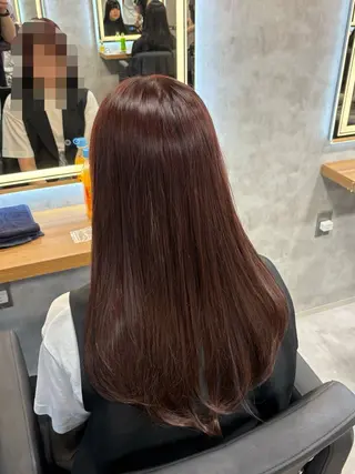 ロング カラー ヘアアレンジ 🫧ブリーチ🫧 透明感カラーYUTAのヘアスタイル