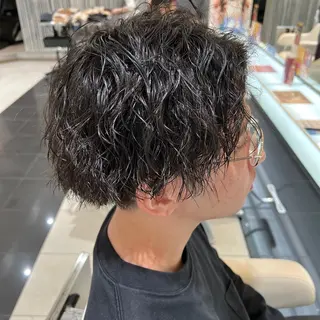 パーマ メンズ NYNY姫路本店 メンズパーマ藤川時也のヘアスタイル
