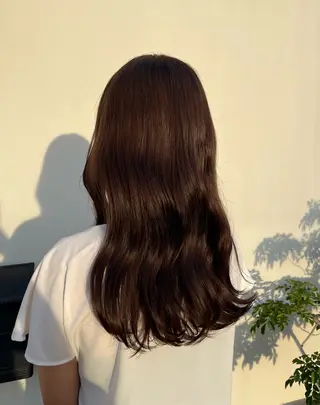 ロング カラー bisou hair スガノ カヤノのヘアスタイル