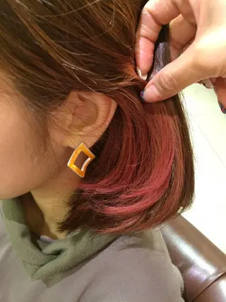 ミディアム カラー 🩷🍭中津・梅田 エリア🍬💜のヘアスタイル