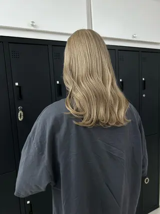 ロング ダブルカラー/韓国 ヘア/さわのあかねのヘアスタイル