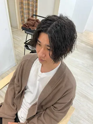 ショート パーマ メンズ Utata literie所属・嵯峨 大地/パーマ/ ハード系/特殊系のヘアスタイル