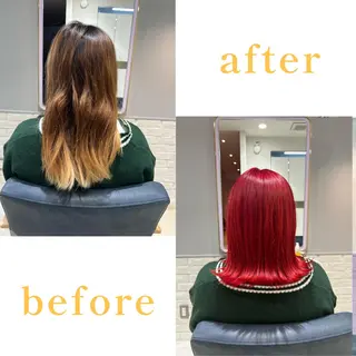 ミディアム カラー 髪質改善✨石塚 真梨奈のヘアスタイル