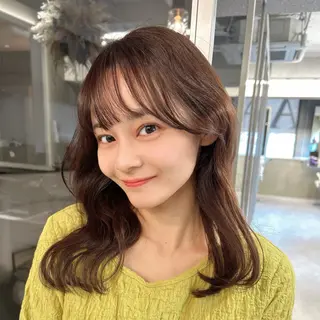 ミディアム 阿倍野/髪質改善 /縮毛矯正/坪田幸広のヘアスタイル