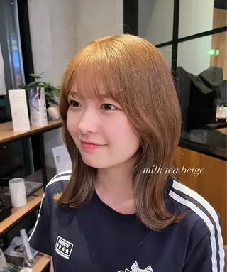 セミロング カラー yuuri🎀/大宮 /韓国ヘア/レイヤーのヘアスタイル