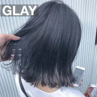 ミディアム カラー ヘアアレンジ TONE所属・透明感カラー/ 韓国ヘア/縮毛矯正のヘアスタイル