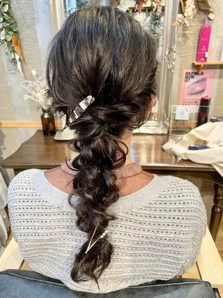 セミロング ヘアアレンジ sHioN髪質改善 美髪矯正／ヘア着付けのヘアスタイル