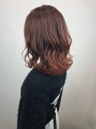 ミディアム カラー 2nd所属・🤍2nd🤍田所 美希のヘアスタイル