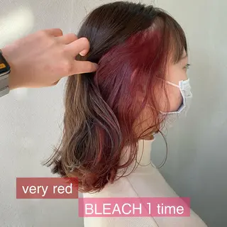 ミディアム カラー 舟橋 りんかのヘアスタイル