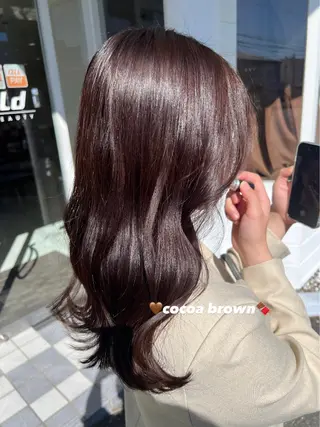 ロング カラー 友田 未来のヘアスタイル