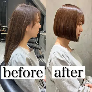 ショート カラー 池袋/似合わせ/縮毛 髪質改善【ugen】のヘアスタイル