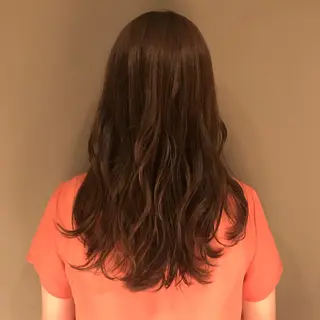 ロング カラー ボブ/透明感カラー 岸本涼奈のヘアスタイル