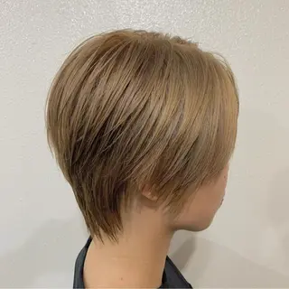 ショート カラー 髪質改善色素改善特化 keiのヘアスタイル