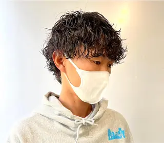 パーマ メンズ 猪原 海斗メンズパーマのヘアスタイル