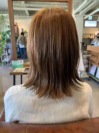 ミディアム 岸本 桂輝のヘアスタイル