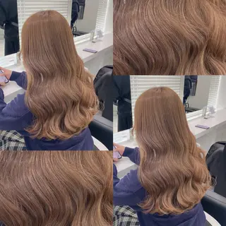 セミロング カラー 艶髪グレージュ特化/ CHIKARAのヘアスタイル