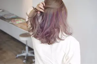 セミロング カラー 🌈ディレクター🌈 徳松優希のヘアスタイル