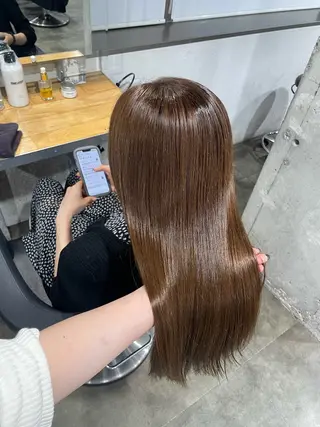 カラー 🤍ベージュ/透明感 韓国ヘア/まりん🤍のヘアスタイル