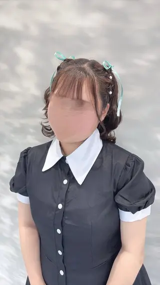 ミディアム ヘアアレンジ Maho ブリーチモデル募集中のヘアスタイル