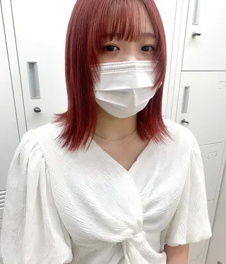 ミディアム カラー cirrus🕊 韓国ヘア♡山縣あかりのヘアスタイル