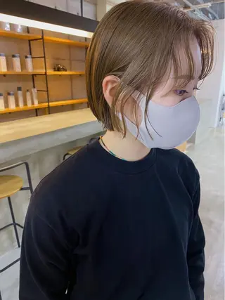 ショート カラー ヘアアレンジ son hair HIROEのヘアスタイル