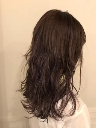 ロング 切りっぱなしボブ ソノキユウカのヘアスタイル