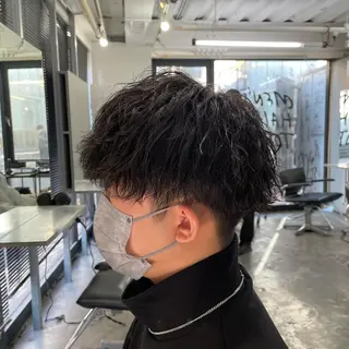 ショート パーマ メンズ メンズ特化美容師/ 藤戸 椋のヘアスタイル