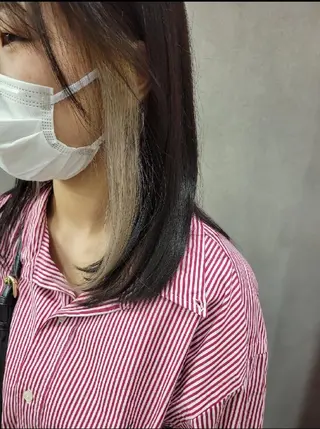 ミディアム カラー レイヤー/ショート /山田譲治✂️のヘアスタイル