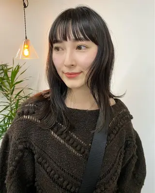 ミディアム カラー 大阪心斎橋alu 野田和宏のヘアスタイル